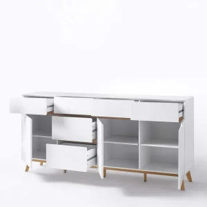 Weißes Sideboard Maiky Mit Griffmulden 14