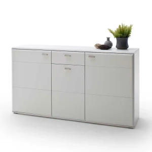 Weißes Sideboard Mit Sockelgestell – Hazime 10