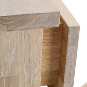 White Wash Sideboard Aus Eiche Massiv Pulva Mit Stahl Schwarz 18