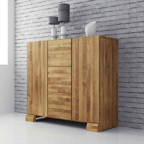Wildeiche Sideboard Vaskov Massiv Geölt 3