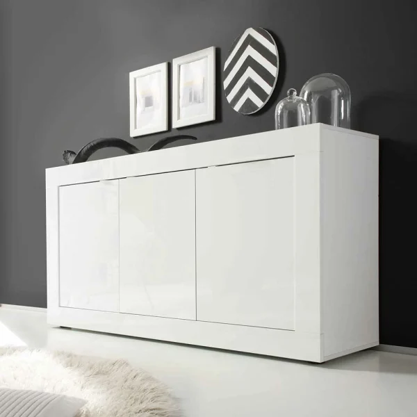 Wohnzimmer Sideboard Sogno In Hochglanz Weiß 3