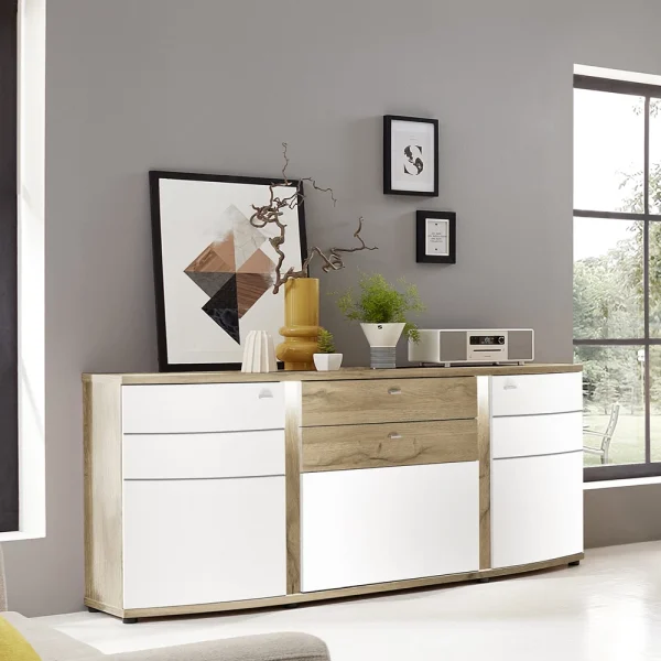 Wohnzimmer Sideboard Noscas In Weiß 3