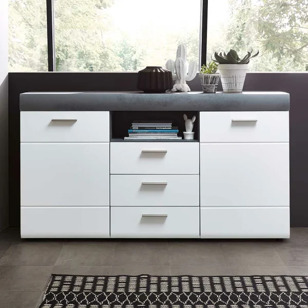 Wohnzimmer Sideboard Loesia In Weiß 1