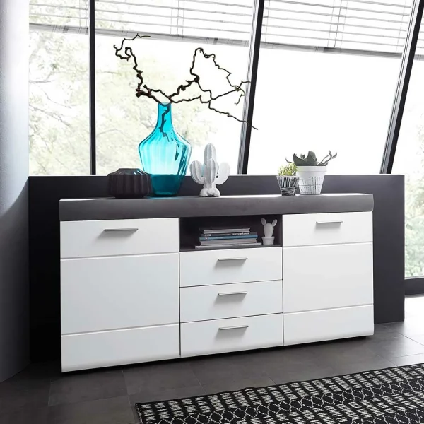 Wohnzimmer Sideboard Loesia In Weiß 3