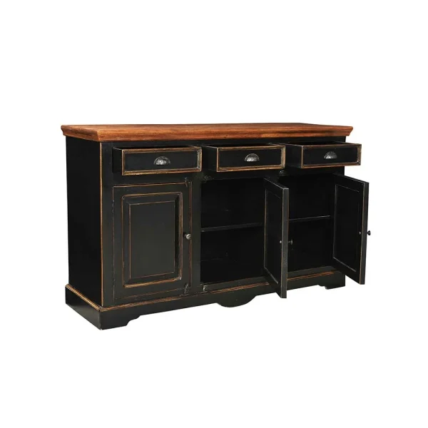Wohnzimmer Sideboard Sentiments In Schwarz 4
