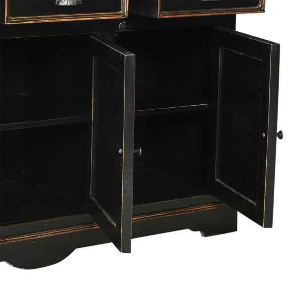 Wohnzimmer Sideboard Sentiments In Schwarz 6