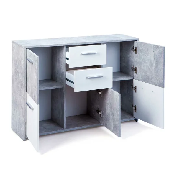 Wohnzimmer Sideboard Poesenna In Weiß 4
