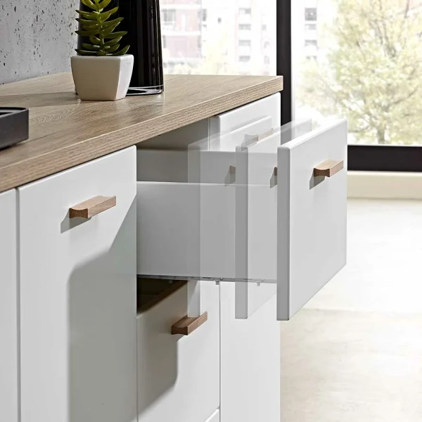 Wohnzimmer Sideboard Farina In Weiß 4