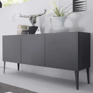 Zeitloses Türen-Sideboard In Anthrazit – Zialko 10