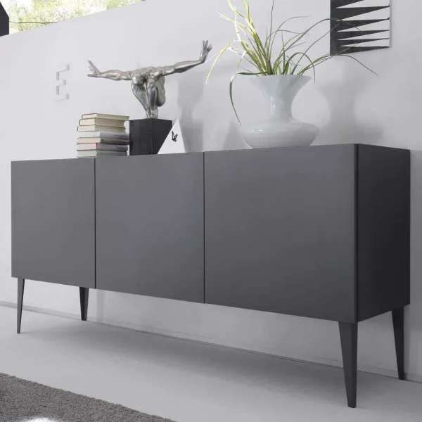 Zeitloses Türen-Sideboard In Anthrazit – Zialko 3
