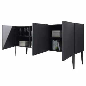 Zeitloses Türen-Sideboard In Anthrazit – Zialko 12