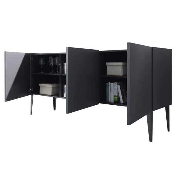 Zeitloses Türen-Sideboard In Anthrazit – Zialko 4