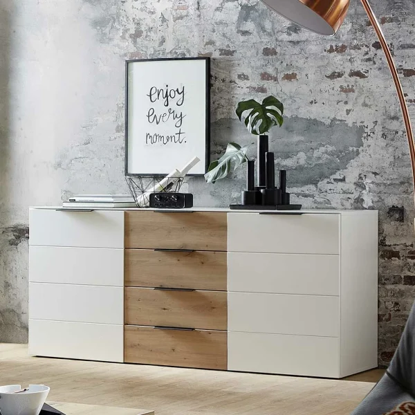 Zweifarbige Sideboard Anrichte 180x91x45 Cm – Risov 3
